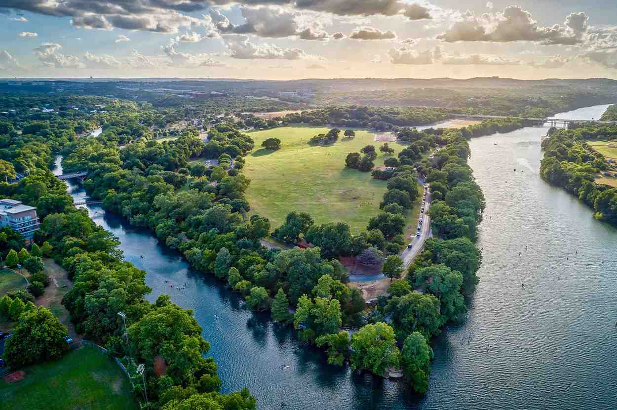 Barton Hills neighborhood in South Austin TX